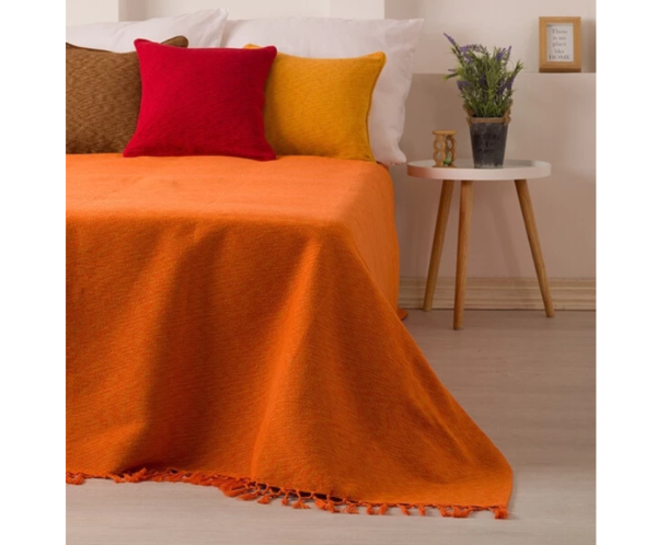 Prekrivač tie&die narandžasti